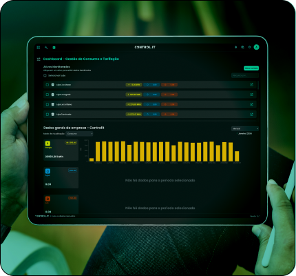 Dashboard de Gestão de Consumo e Tarifação